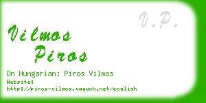 vilmos piros business card